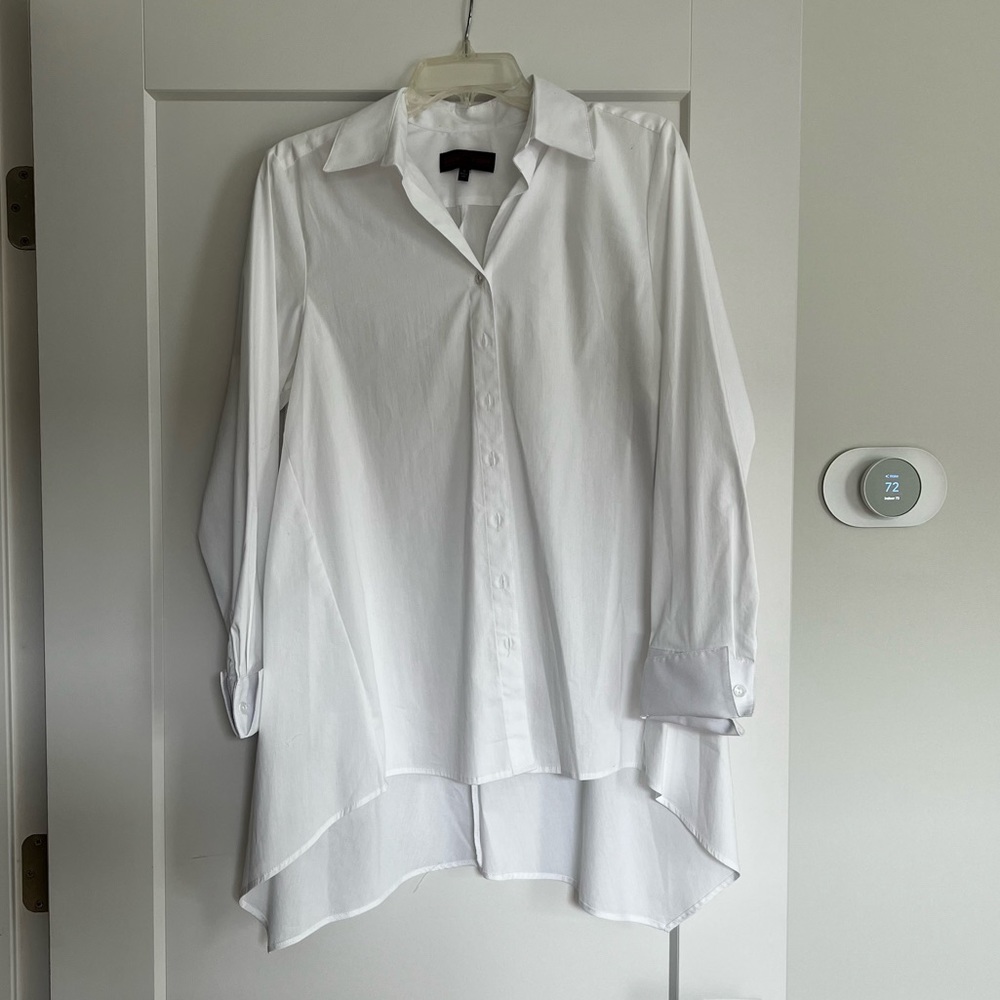 Long white button down - nwt